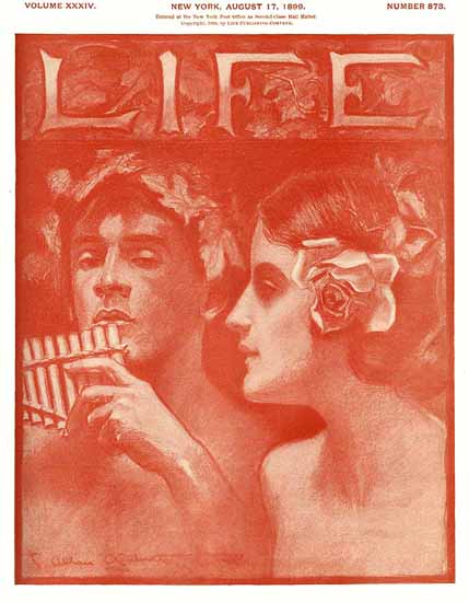 Charles Allan Gilbert Life Magazine 1899-08-17 Copyright Sex Appeal | Sex Appeal Vintage Ads and Covers 1891-1970