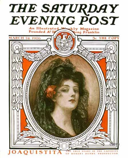 Charles Allan Gilbert Saturday Evening Post Cover Art 1906_03_24 | The Saturday Evening Post Graphic Art Covers 1892-1930