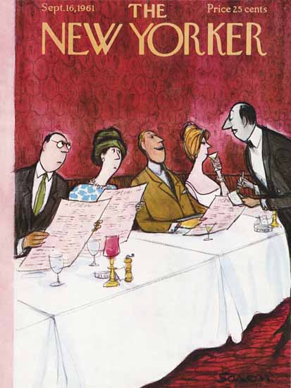 Charles D Saxon The New Yorker 1961_09_16 Copyright | The New Yorker Graphic Art Covers 1946-1970