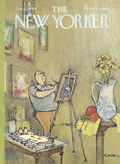 Charles D Saxon The New Yorker 1966_01_15 Copyright | The New Yorker Graphic Art Covers 1946-1970