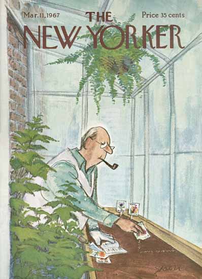 Charles D Saxon The New Yorker 1967_03_11 Copyright | The New Yorker Graphic Art Covers 1946-1970