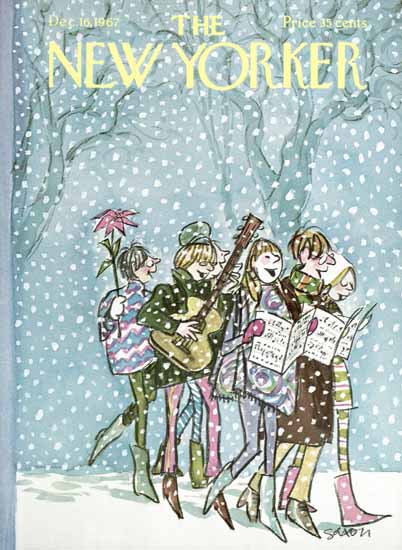 Charles D Saxon The New Yorker 1967_12_16 Copyright | The New Yorker Graphic Art Covers 1946-1970