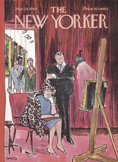 Charles D Saxon The New Yorker 1969_03_29 Copyright | The New Yorker Graphic Art Covers 1946-1970