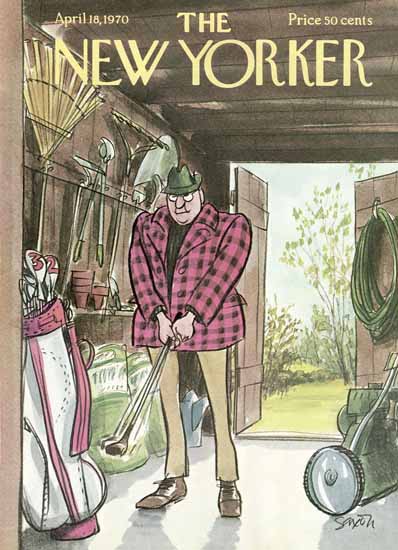 Charles D Saxon The New Yorker 1970_04_18 Copyright | The New Yorker Graphic Art Covers 1946-1970