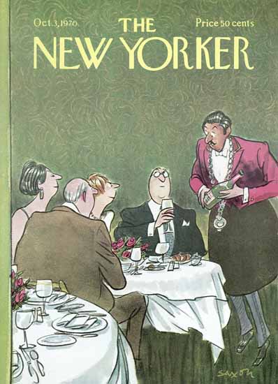 Charles D Saxon The New Yorker 1970_10_03 Copyright | The New Yorker Graphic Art Covers 1946-1970