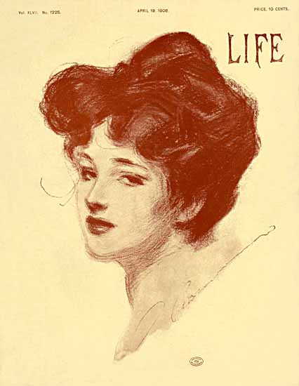 Charles Dana Gibson Life Humor Magazine 1906-04-19 Copyright | Life Magazine Graphic Art Covers 1891-1936