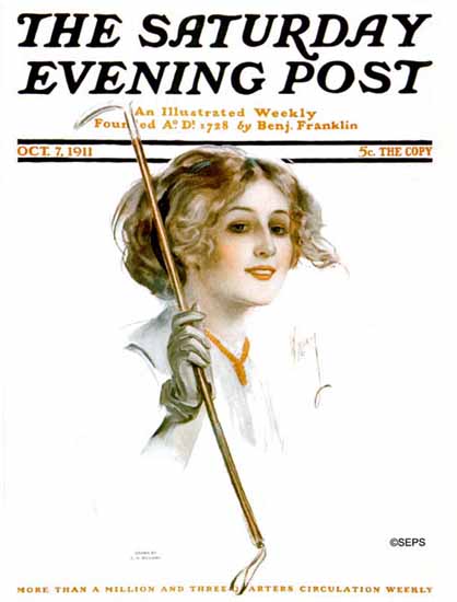 Charles David Williams Saturday Evening Post Cover 1911_10_07 | The Saturday Evening Post Graphic Art Covers 1892-1930