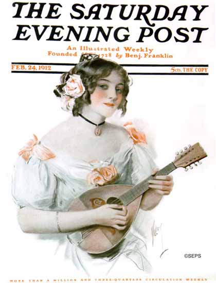 Charles David Williams Saturday Evening Post Cover Art 1912_02_24 | The Saturday Evening Post Graphic Art Covers 1892-1930