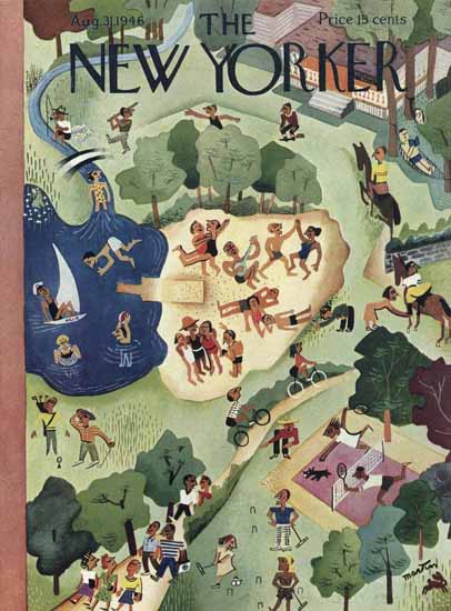 Charles E Martin The New Yorker 1946_08_31 Copyright | The New Yorker Graphic Art Covers 1946-1970