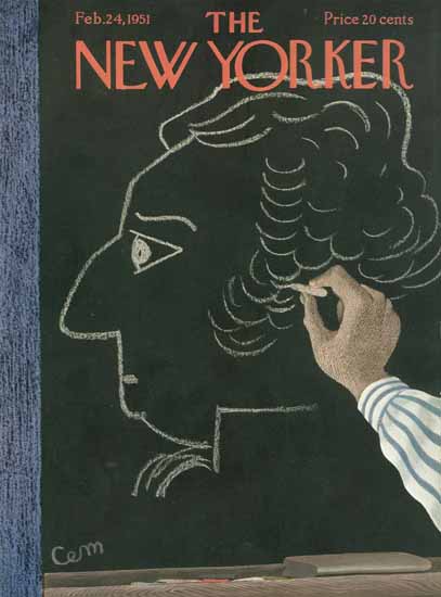 Charles E Martin The New Yorker 1951_02_24 Copyright | The New Yorker Graphic Art Covers 1946-1970