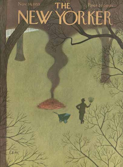 Charles E Martin The New Yorker 1953_11_14 Copyright | The New Yorker Graphic Art Covers 1946-1970