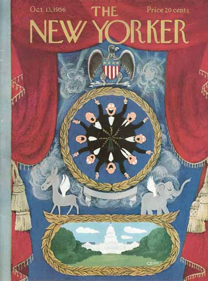 Charles E Martin The New Yorker 1956_10_13 Copyright | The New Yorker Graphic Art Covers 1946-1970