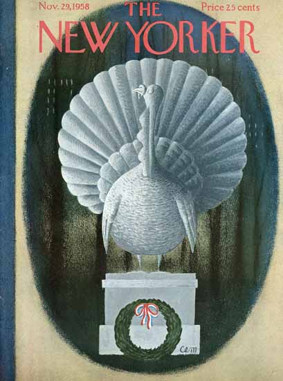 Charles E Martin The New Yorker 1958_11_29 Copyright | The New Yorker Graphic Art Covers 1946-1970