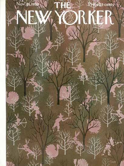 Charles E Martin The New Yorker 1959_11_28 Copyright | The New Yorker Graphic Art Covers 1946-1970