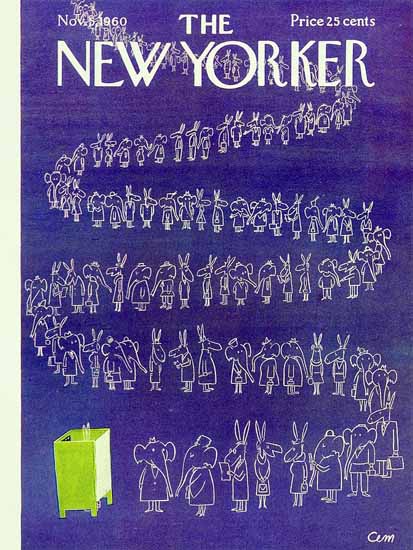 Charles E Martin The New Yorker 1960_11_05 Copyright | The New Yorker Graphic Art Covers 1946-1970