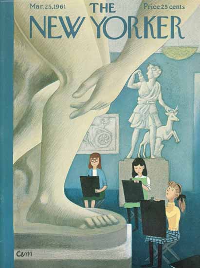 Charles E Martin The New Yorker 1961_03_25 Copyright | The New Yorker Graphic Art Covers 1946-1970