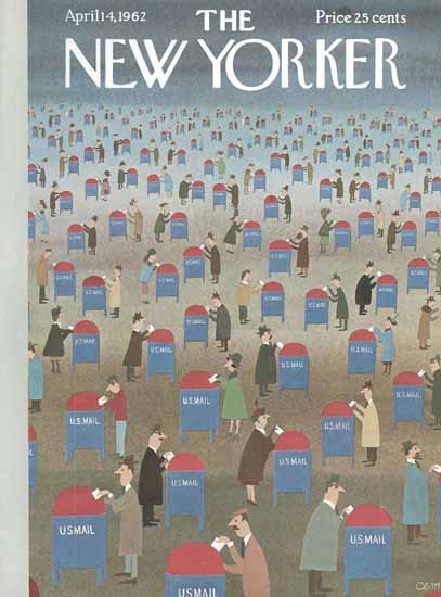 Charles E Martin The New Yorker 1962_04_14 Copyright | The New Yorker Graphic Art Covers 1946-1970