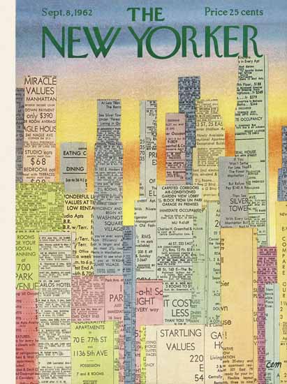 Charles E Martin The New Yorker 1962_09_08 Copyright | The New Yorker Graphic Art Covers 1946-1970