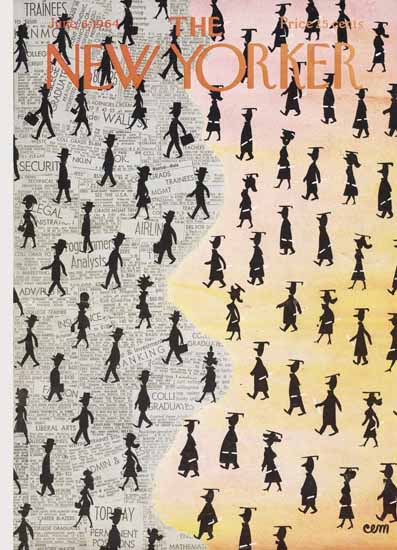 Charles E Martin The New Yorker 1964_06_06 Copyright | The New Yorker Graphic Art Covers 1946-1970