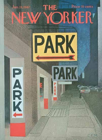 Charles E Martin The New Yorker 1967_01_28 Copyright | The New Yorker Graphic Art Covers 1946-1970