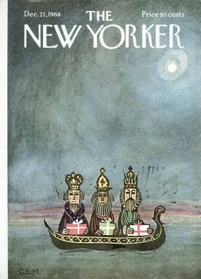 Charles E Martin The New Yorker 1968_12_21 Copyright | The New Yorker Graphic Art Covers 1946-1970