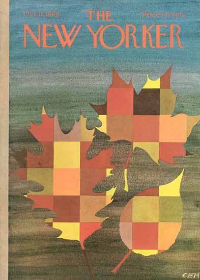 Charles E Martin The New Yorker 1969_10_11 Copyright | The New Yorker Graphic Art Covers 1946-1970