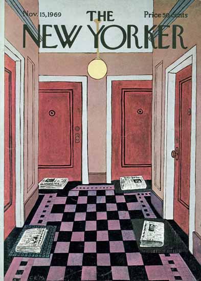 Charles E Martin The New Yorker 1969_11_15 Copyright | The New Yorker Graphic Art Covers 1946-1970