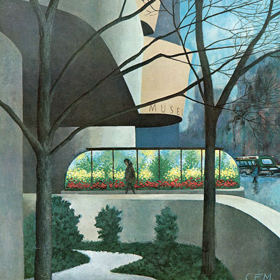 Charles E Martin The New Yorker 1970_01_24 Copyright crop | Best of Vintage Cover Art 1900-1970