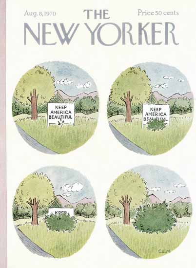 Charles E Martin The New Yorker 1970_08_08 Copyright | The New Yorker Graphic Art Covers 1946-1970