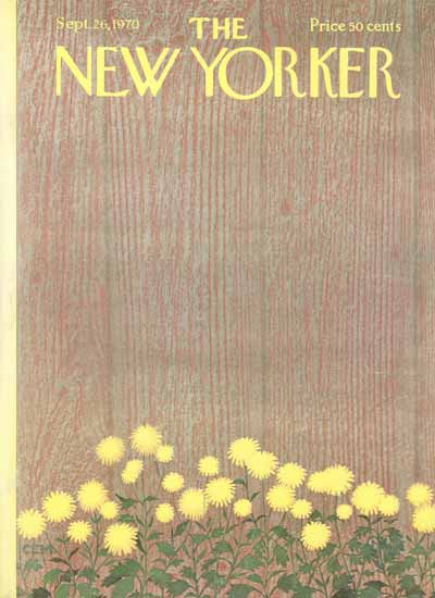 Charles E Martin The New Yorker 1970_09_26 Copyright | The New Yorker Graphic Art Covers 1946-1970