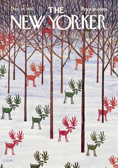 Charles E Martin The New Yorker 1970_12_26 Copyright | The New Yorker Graphic Art Covers 1946-1970