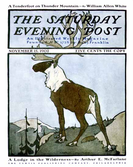 Charles Livingston Bull Saturday Evening Post Cover 1902_11_15 | The Saturday Evening Post Graphic Art Covers 1892-1930