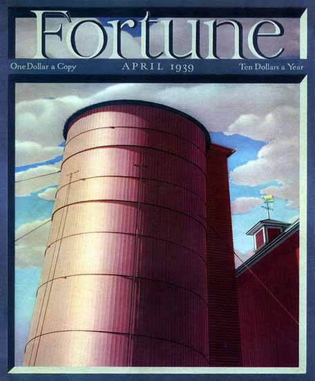 Charles Sheeler Fortune Magazine April 1939 Copyright | Fortune Magazine Graphic Art Covers 1930-1959