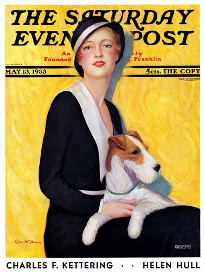 Charles W Dennis Cover Artist Saturday Evening Post 1933_05_13 | The Saturday Evening Post Graphic Art Covers 1931-1969