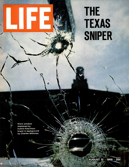 Charles Whitman the Texas Sniper 12 Aug 1966 Copyright Life Magazine | Life Magazine Color Photo Covers 1937-1970