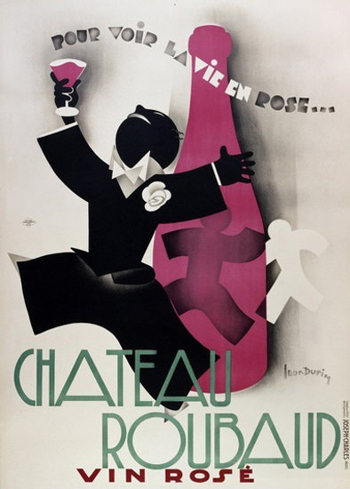 Chateau Roubaud Vin Rose | Vintage Ad and Cover Art 1891-1970