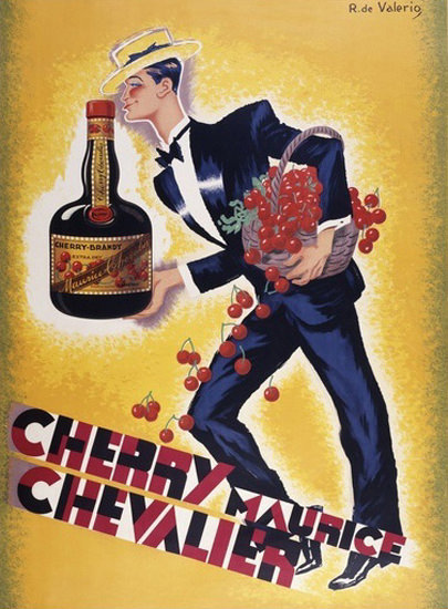 Cherry Maurice Chevalier Cherry Brandy | Vintage Ad and Cover Art 1891-1970