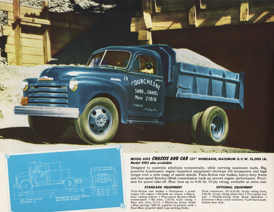 Chevrolet 6103 Dump Truck 1952 | Vintage Cars 1891-1970