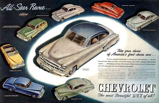 Chevrolet All-Star Revue 8 Models | Vintage Cars 1891-1970