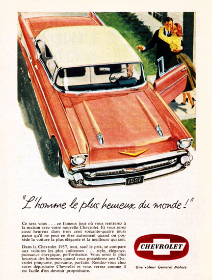 Chevrolet Bel Air Sport 1957 Le Plus Heureux | Vintage Cars 1891-1970