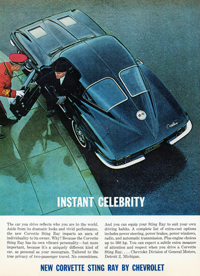 Chevrolet Corvette 1963 Instant Celebrity | Vintage Cars 1891-1970