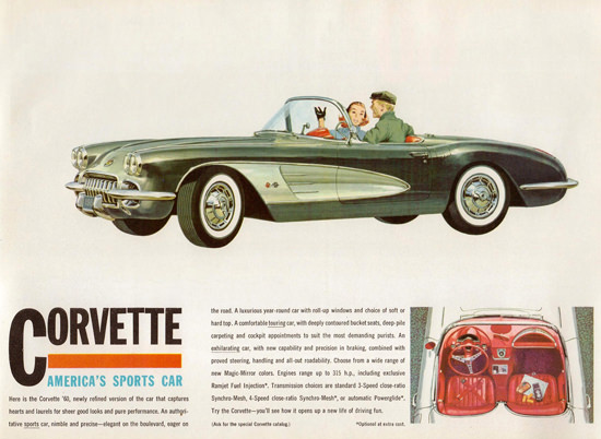 Chevrolet Corvette Americas Sports Car 1960 | Vintage Cars 1891-1970