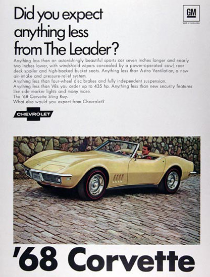 Chevrolet Corvette Conv 1968 Anything Less | Vintage Cars 1891-1970