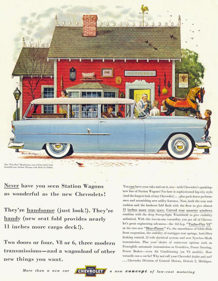 Chevrolet Station Wagon Body By Fisher 1955 | Vintage Cars 1891-1970