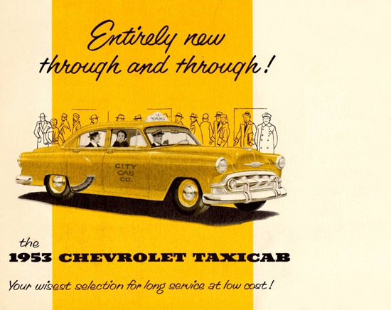 Chevrolet Taxicabs 1953 Through And Through | Vintage Cars 1891-1970