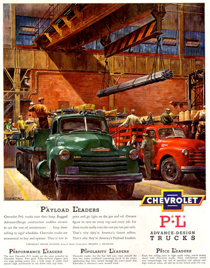 Chevrolet Trucks Design Payload Leaders | Vintage Cars 1891-1970