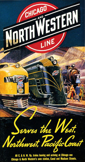 Chicago North Western Line Pacific Coast 1939 | Vintage Travel Posters 1891-1970