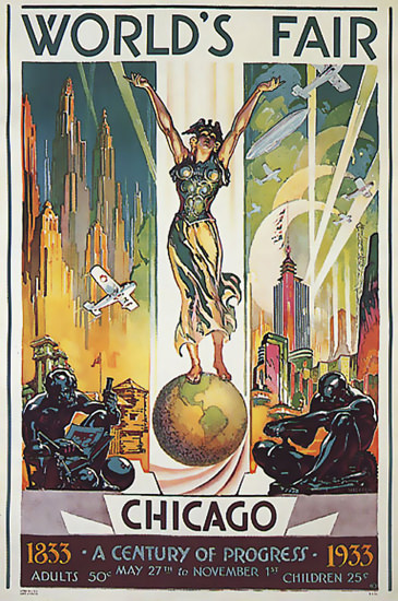 Chicago World Fair 1933 A Century Of Progress | Sex Appeal Vintage Ads and Covers 1891-1970