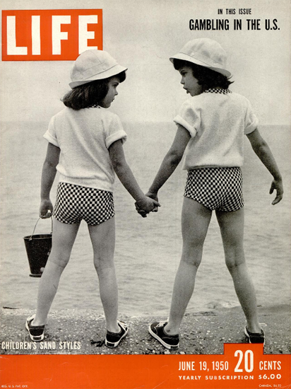 Childrens Sand Style 19 Jun 1950 Copyright Life Magazine | Life Magazine BW Photo Covers 1936-1970