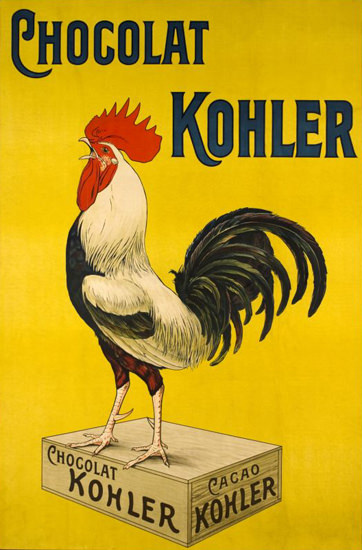 Chocolat Kohler 1900s Rooster | Vintage Ad and Cover Art 1891-1970